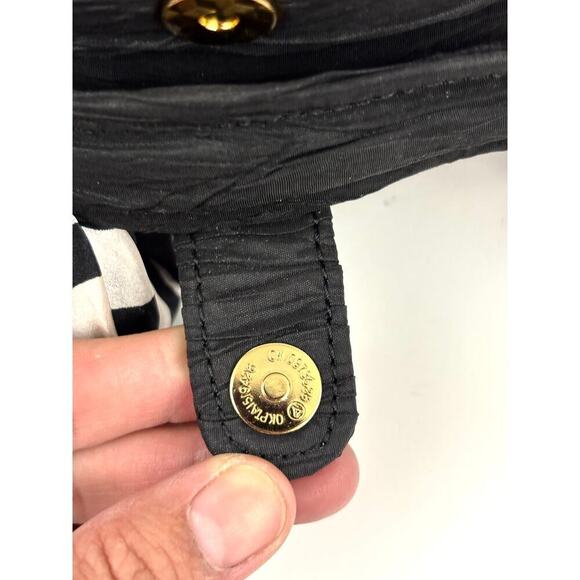 Black Rowallan Scotland Round Silk Jewelry Box Travel Case NWT Compartments - Picture 13 of 16